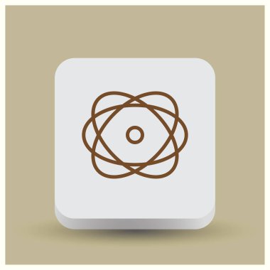 Molekül simgesi. Web Tasarım