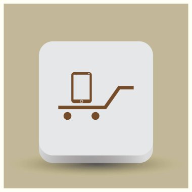 Smartphone Simgesi, vektör illüstrasyonu