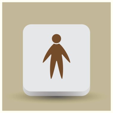 Adam web vektör simgesi