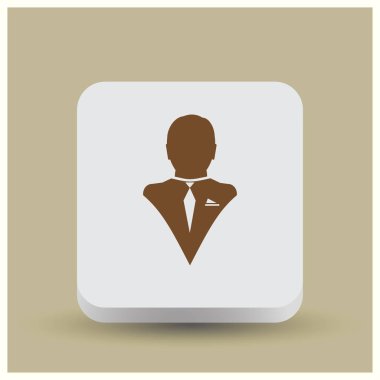 Adam web vektör simgesi