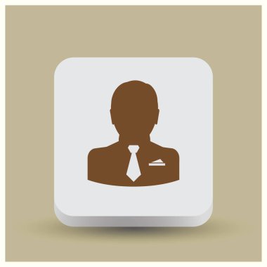 Adam web vektör simgesi