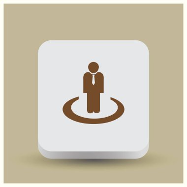 Adam web vektör simgesi