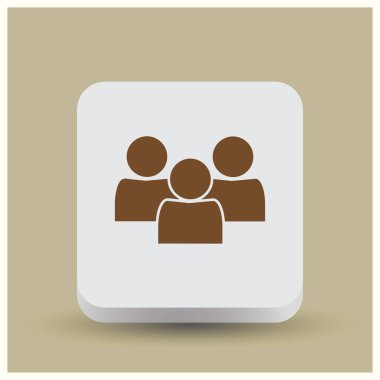 insanlar vektör web simgesi