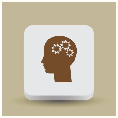 adam kafa dişli simgesiyle