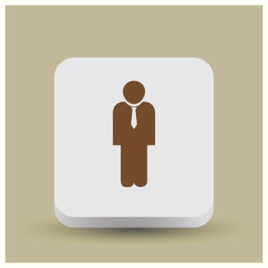 Adam web vektör simgesi