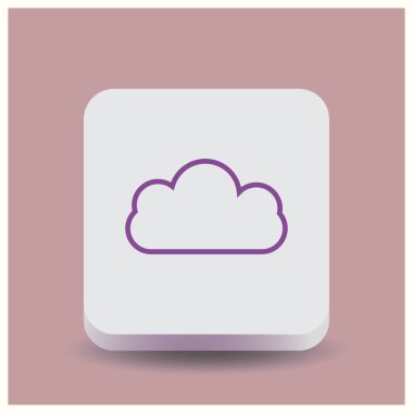 sohbet bulut iletişim simgesi, vektör çizim.