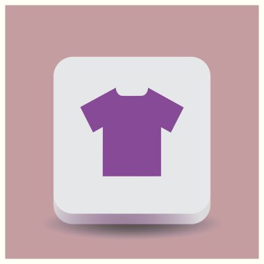 T-shirt simge vektör. Web vektör stili.