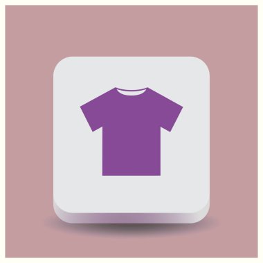 T-shirt simge vektör. Web vektör stili.