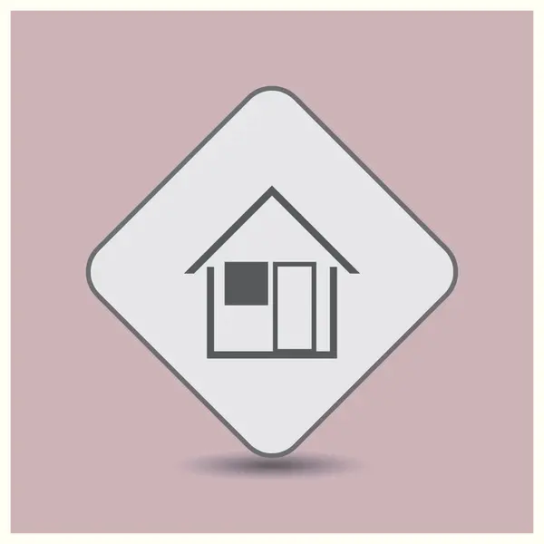 Icono de la casa. Estilo de vector web . — Vector de stock