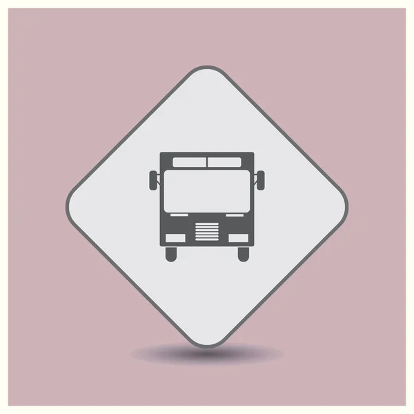 Icono de vector de bus. Estilo de vector web . — Vector de stock