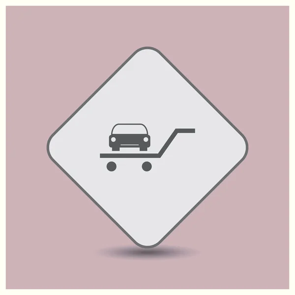 Icono del coche. Estilo de vector web . — Vector de stock