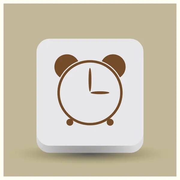 Alarm clock web icon — Stock Vector