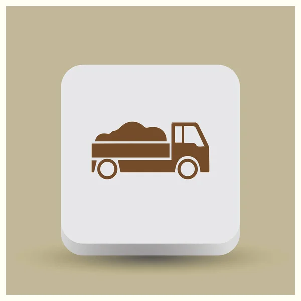 Delivery vector icon. Web vector style. — Stock Vector