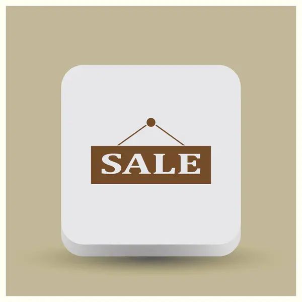 Försäljning, prislapp ikonen. Platt design vektorillustration — Stock vektor