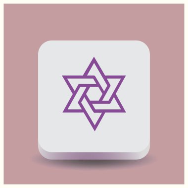 David simge yıldız. Web vektör stili.