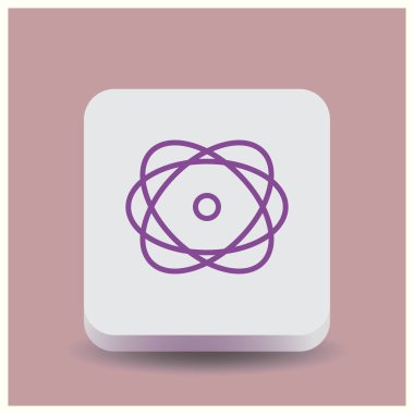 Molekül simgesi. Web Tasarım