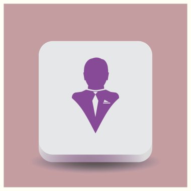 Adam web vektör simgesi