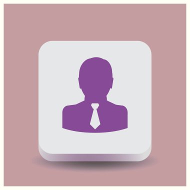 Adam web vektör simgesi