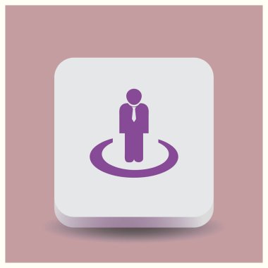 Adam web vektör simgesi