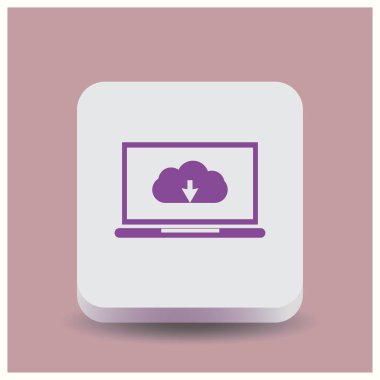 Bulut hizmet anlayışı. Vektör çizim Eps 10.