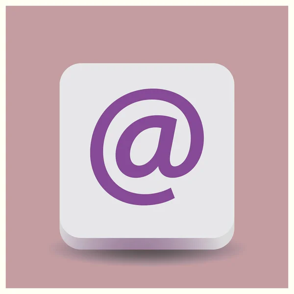 Enveloppe icône du signe Mail, illustration vectorielle. Style design plat — Image vectorielle