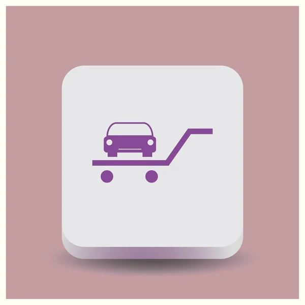 Icono del coche. Estilo de vector web . — Vector de stock