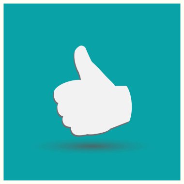 Düğme el simge vektör arka plan gibi. Web vektör stili.