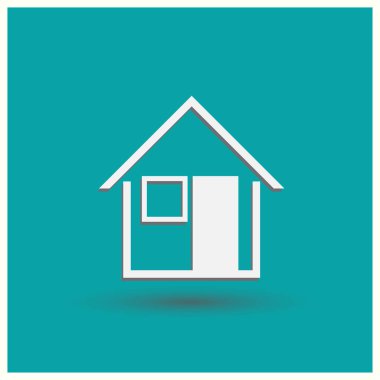 House simge. Web vektör stili.
