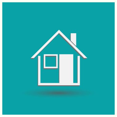 House simge. Web vektör stili.