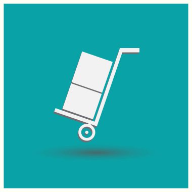 Bagaj simgesi. Web vektör stili.