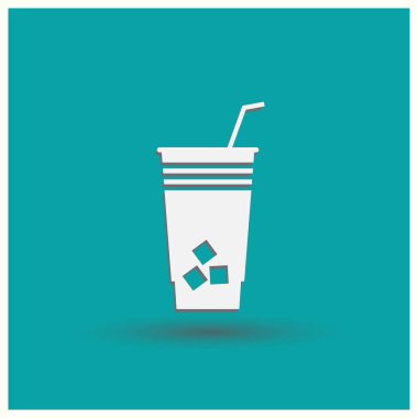 Kahve fincanı vektör düz simgesi. Çay bardağı. Kahve fincanı simge görüntüsü.