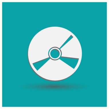 Simge vektör Cd ya da Dvd. Web vektör stili.