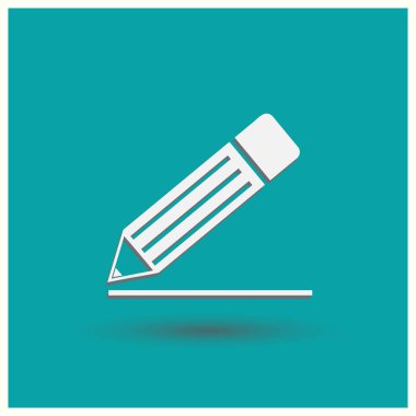 Kalem vektör simgesi. Web vektör stili.