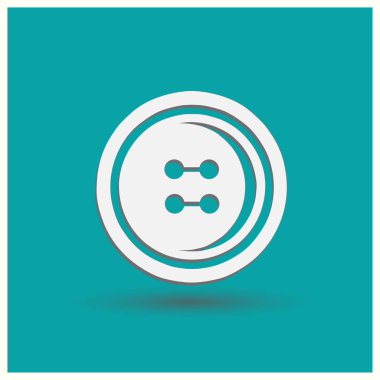 dikiş düğme. Web vektör stili.