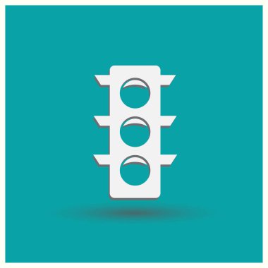 Vektör trafik ışığı simgesi.