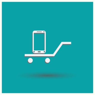 Smartphone Simgesi, vektör illüstrasyonu