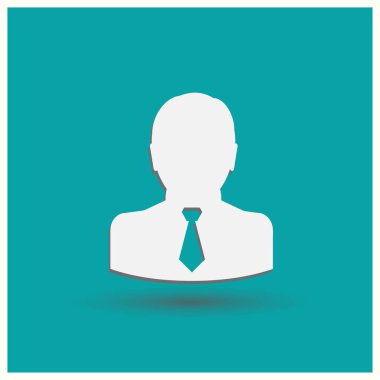 Adam vektör web simgesi.