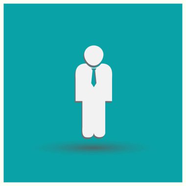 Adam web vektör simgesi.