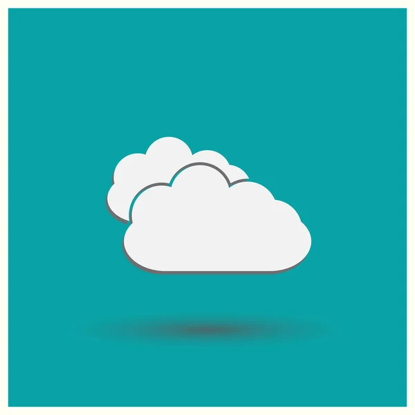 Cloud Icon Vector. Estilo vetorial web . — Vetor de Stock