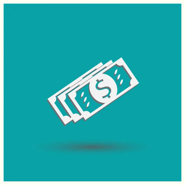 Icono de dinero vectorial. Estilo de vector web . — Vector de stock