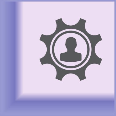 Dişli simgesini. Web vektör stili.