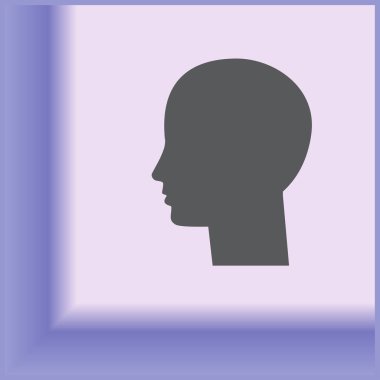İnsan kafası ve brainsilhouette