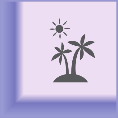 paml ağaç simge vektör