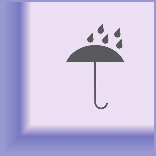 Umbrella icon. Web vector style. — Stock Vector