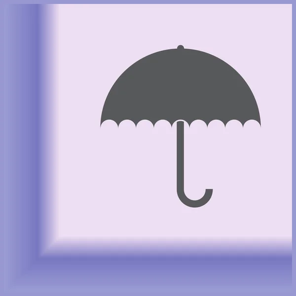 Regenschirm-Symbol. Webvektorstil. — Stockvektor