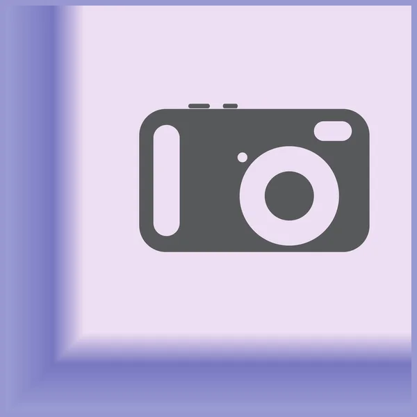 Cámara de fotos icono web — Archivo Imágenes Vectoriales