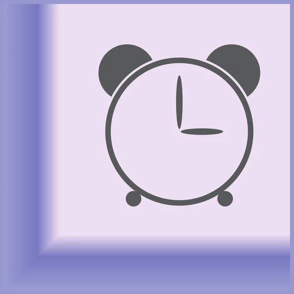 Reloj despertador vector icono — Vector de stock