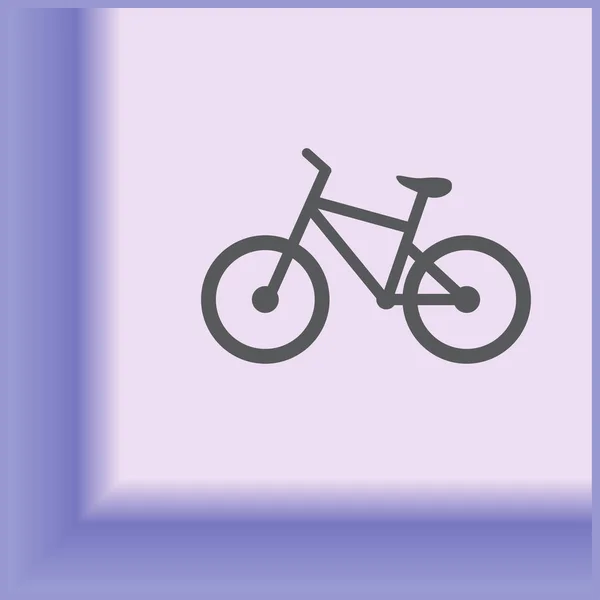 Fiets pictogram webdesign — Stockvector