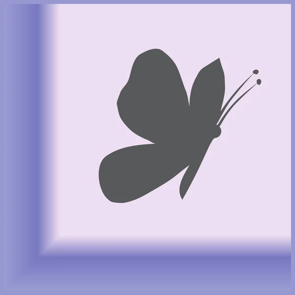 나비 아이콘 웹 디자인 — 스톡 벡터