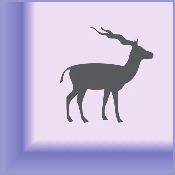 Ręcznie rysowane realistyczne szkic Orlik jelenia — Wektor stockowy